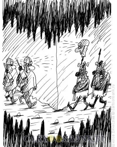 Уличный фонарь карикатура