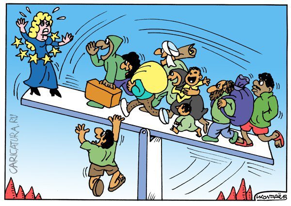 Карикатура на иммиграцию
