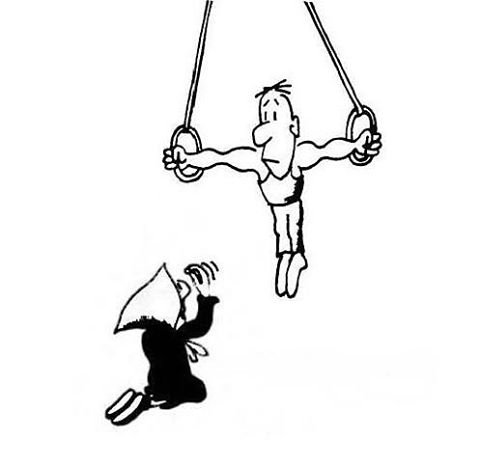 Карикатура гимнастика