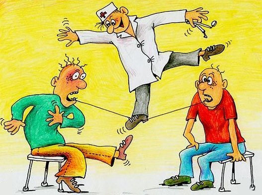 Зубной техник карикатура