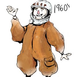 Гагарин мультяшный