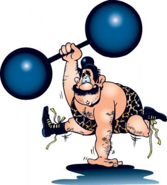 Клоун со штангой