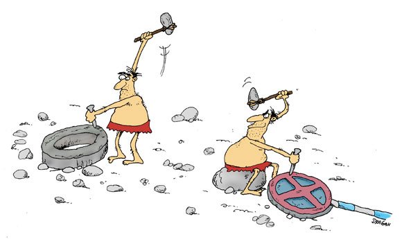 Колесо карикатура