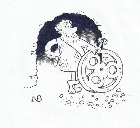 Изобретение колеса рисунок