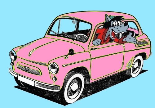 Розовый горбатый Запорожец