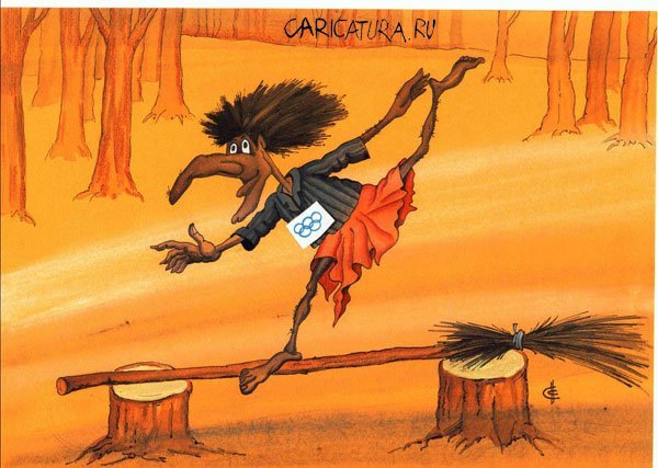 Гимнастка карикатура