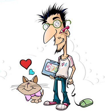 Шарж женщина дизайнер