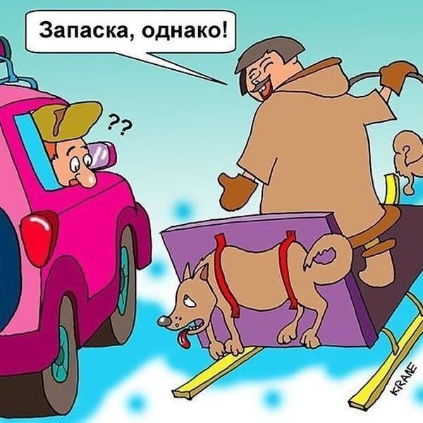 Водитель карикатура