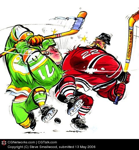 Тренировка хоккей иллюстрация