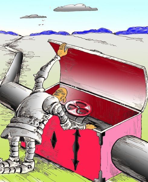 Газовая труба карикатура