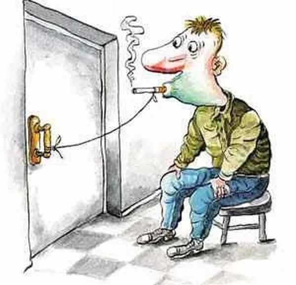 Карикатуры на курильщиков