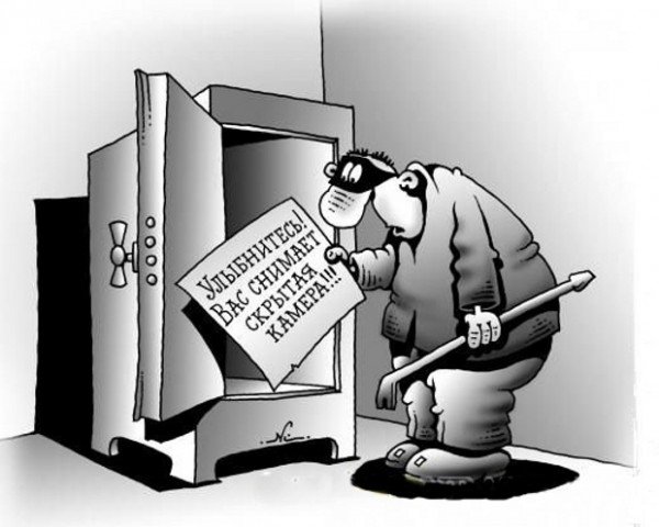 Видеонаблюдение карикатура