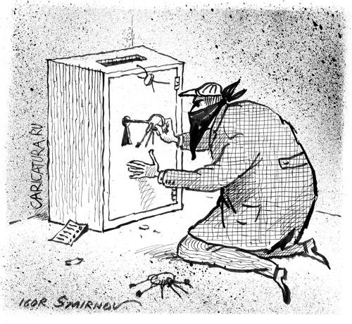Взломщик сейфов карикатуры