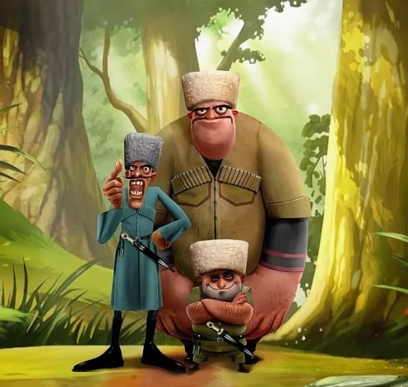 Джигит карикатура