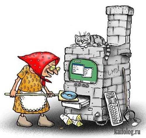 Компьютер карикатура