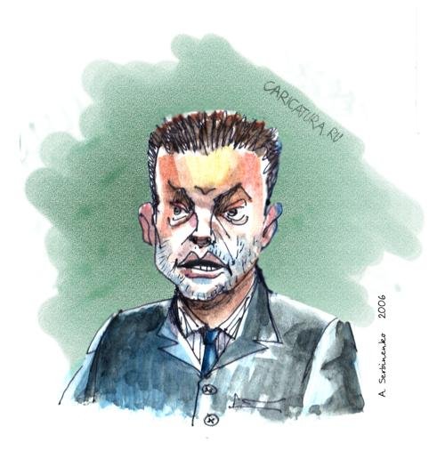 Леонид Якубович шарж