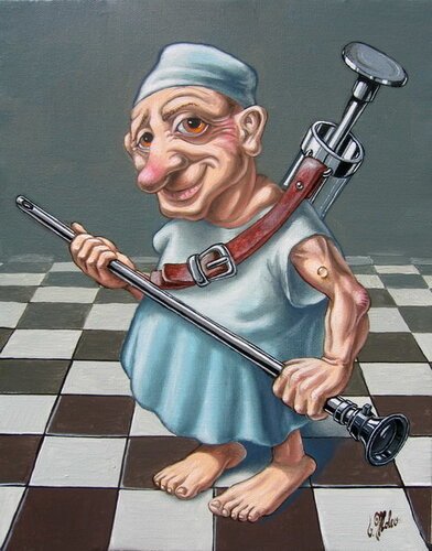 Карикатура врач реаниматолог