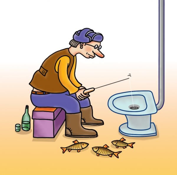 Рыбалка карикатуры