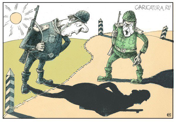 Карикатура погранца