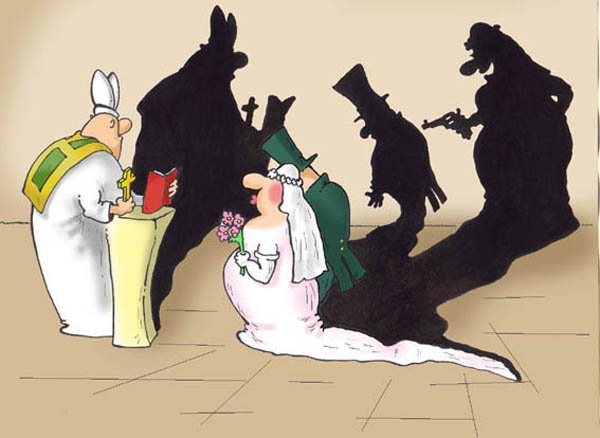 Свадьба карикатура