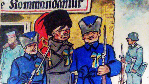 Корнилов карикатура