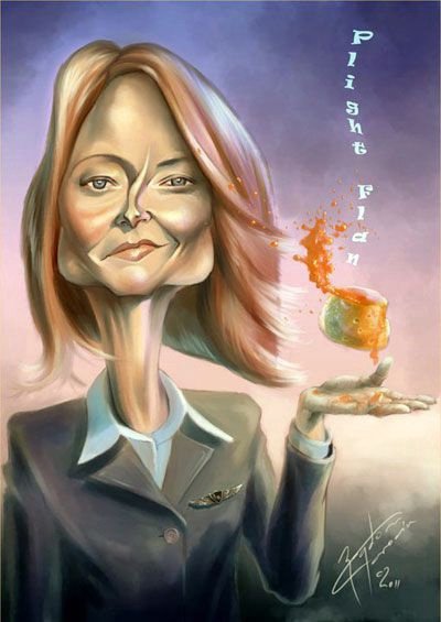 Джоди Фостер портрет арт