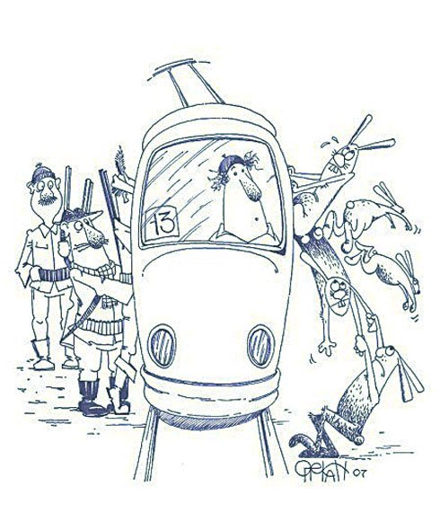 Смешной троллейбус