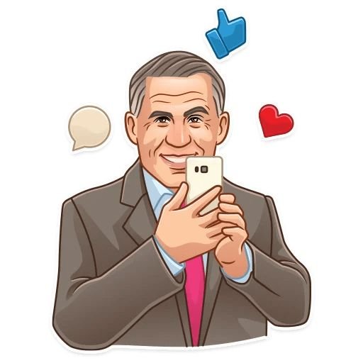Рустам Минниханов стикер