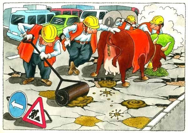 Дороги карикатура