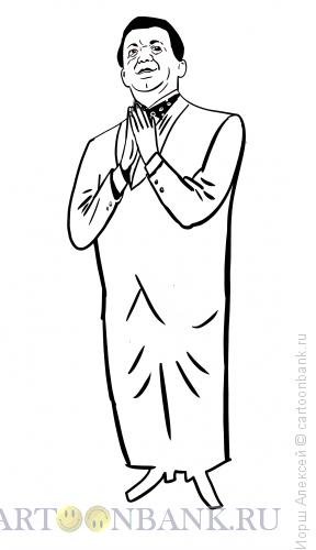 Портрет Кобзона в карандаше