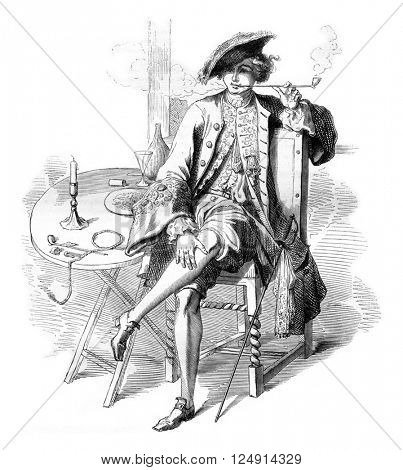 Аристократ карикатурный стиль