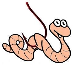 Червяк на крючке