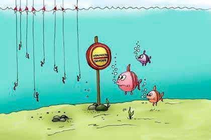 Юмор червяк и рыба