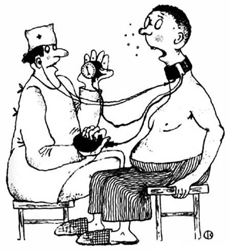 Карикатуры на врачей и медсестер