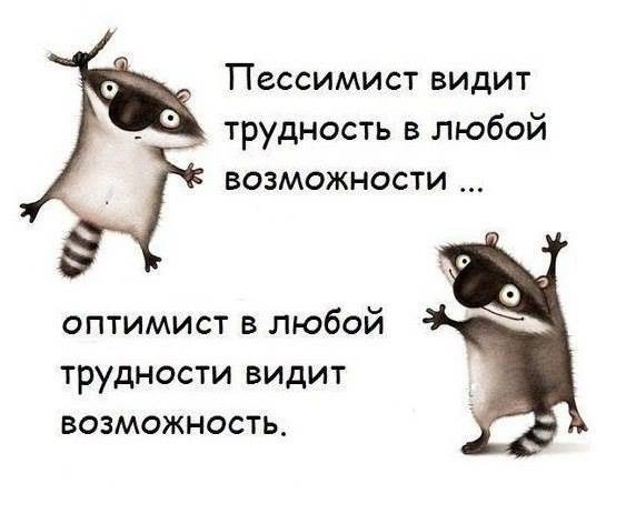 Цитаты про оптимистов и пессимистов смешные