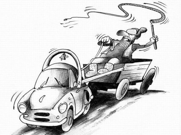 Карикатуры на автомобильную тему
