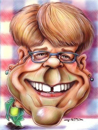 Шарж Элтон Джон Cosmopolitan