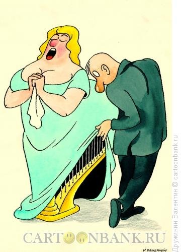 Ангел с арфой рисунок