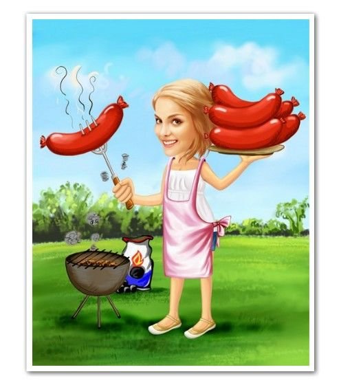 Рисунок семья на отдыхе