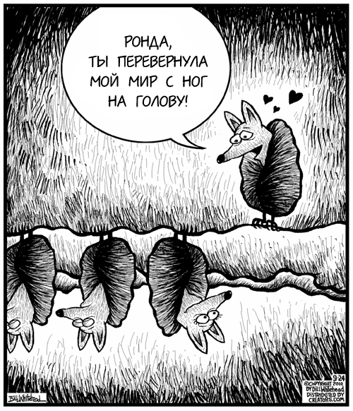 Летучая мышка мультяшная