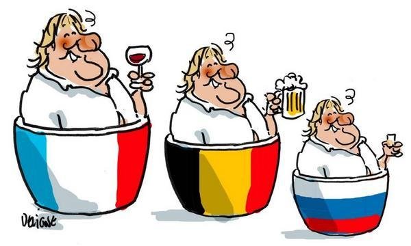 Депардье карикатура