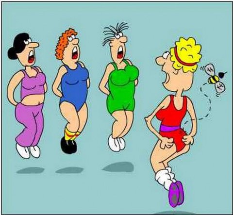 Фитнес карикатуры