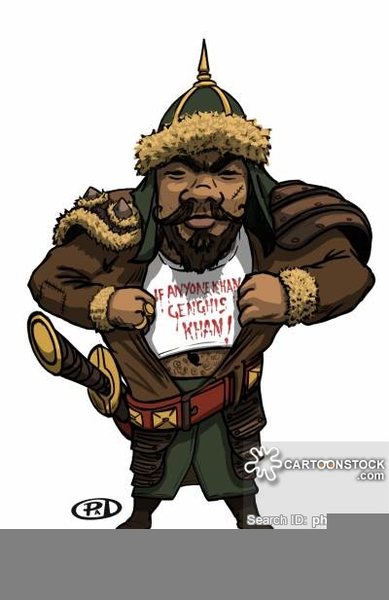 Чингисхан карикатура