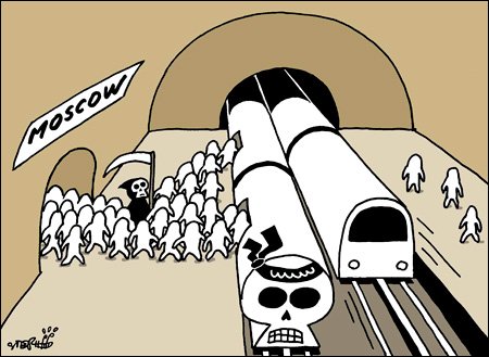 Карикатура на Московское метро