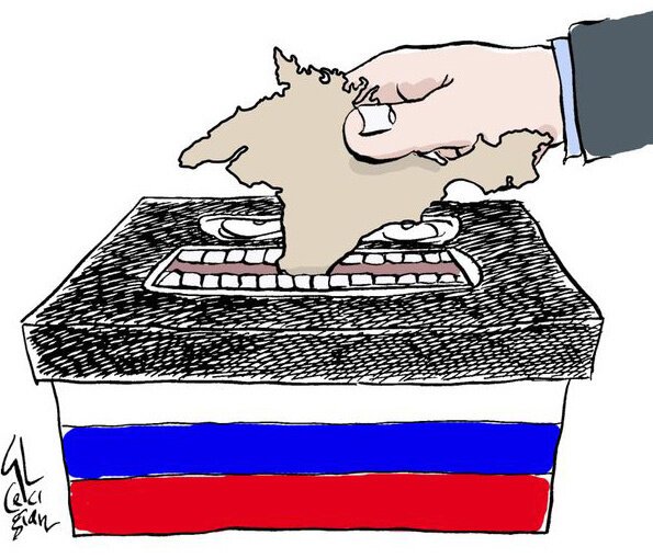 Карикатуры на референдумы России