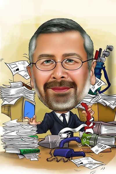 Бухгалтер карикатура