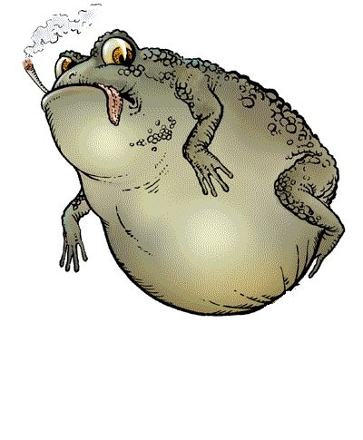 Жаба карикатура