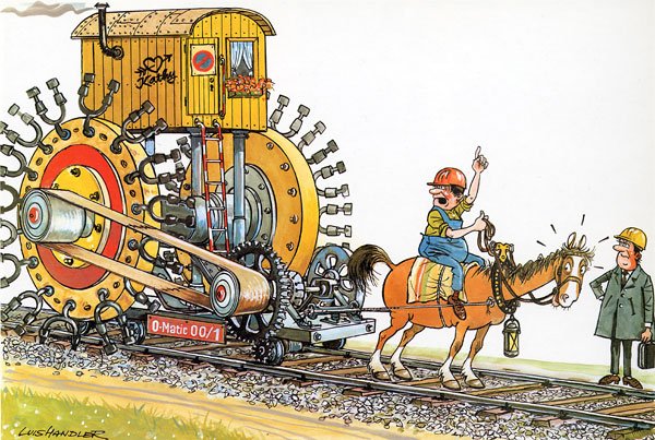 Железнодорожник карикатура