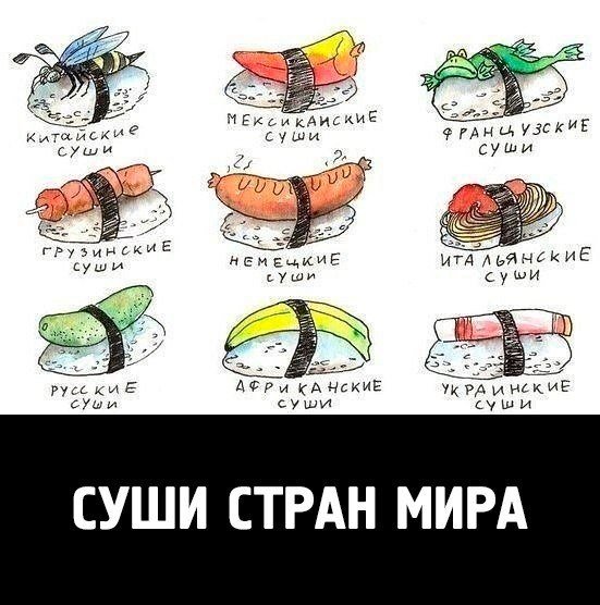 Шутки про суши