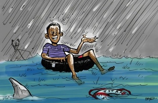 Наводнение карикатура